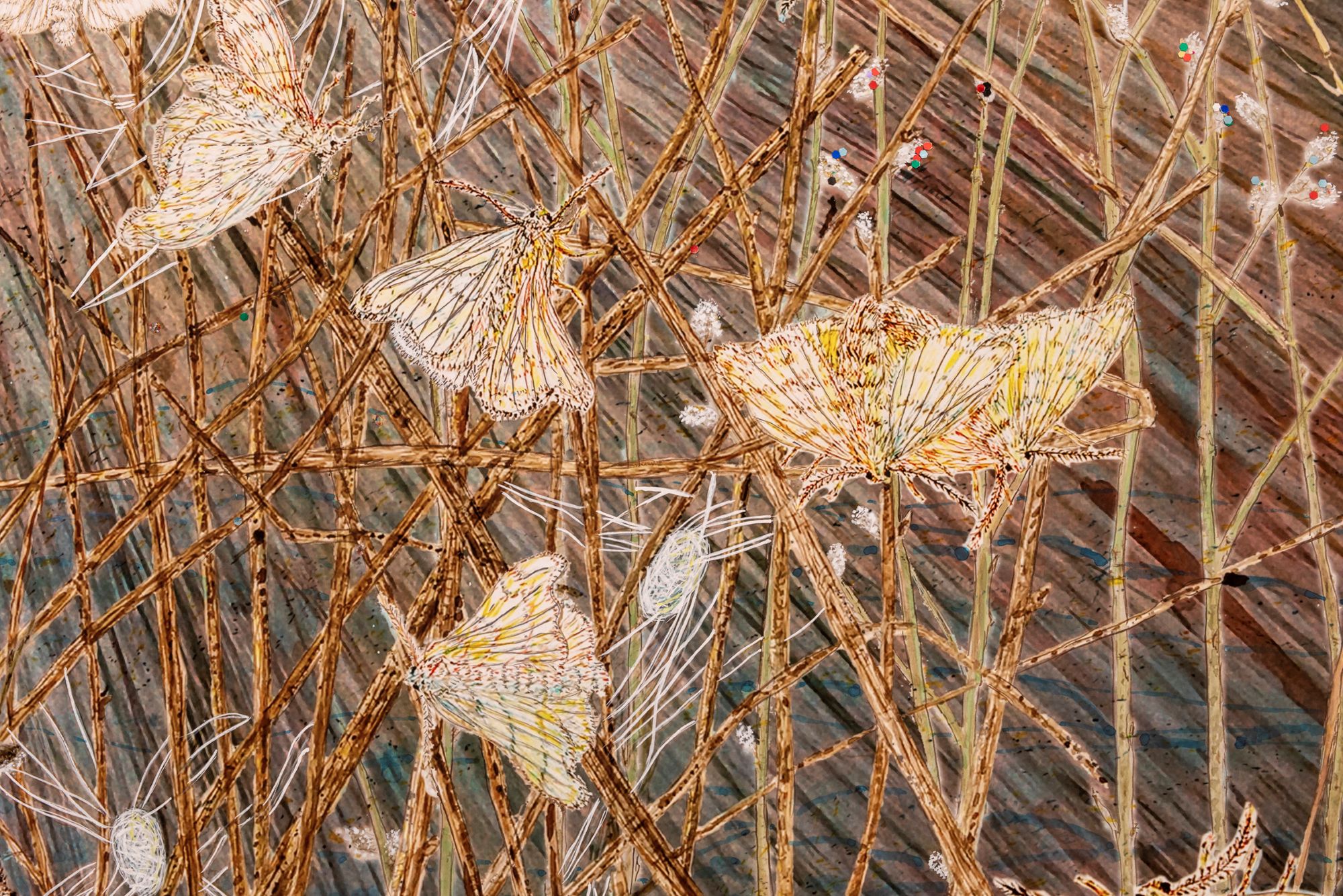 Nattfjärilar - verk av Kiki Smith